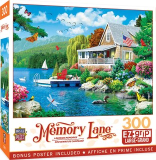 Foto 1 | Rompecabezas Masterpieces Lakeside Memories, 300 Piezas - Venta Internacional.