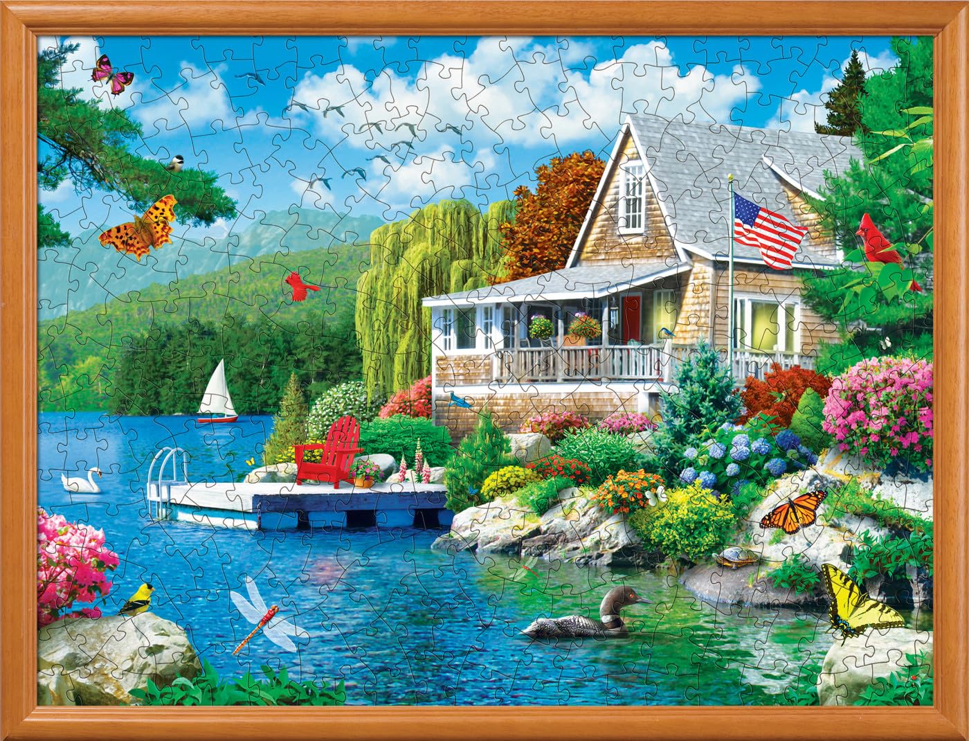 Foto 5 pulgar | Rompecabezas Masterpieces Lakeside Memories, 300 Piezas - Venta Internacional.