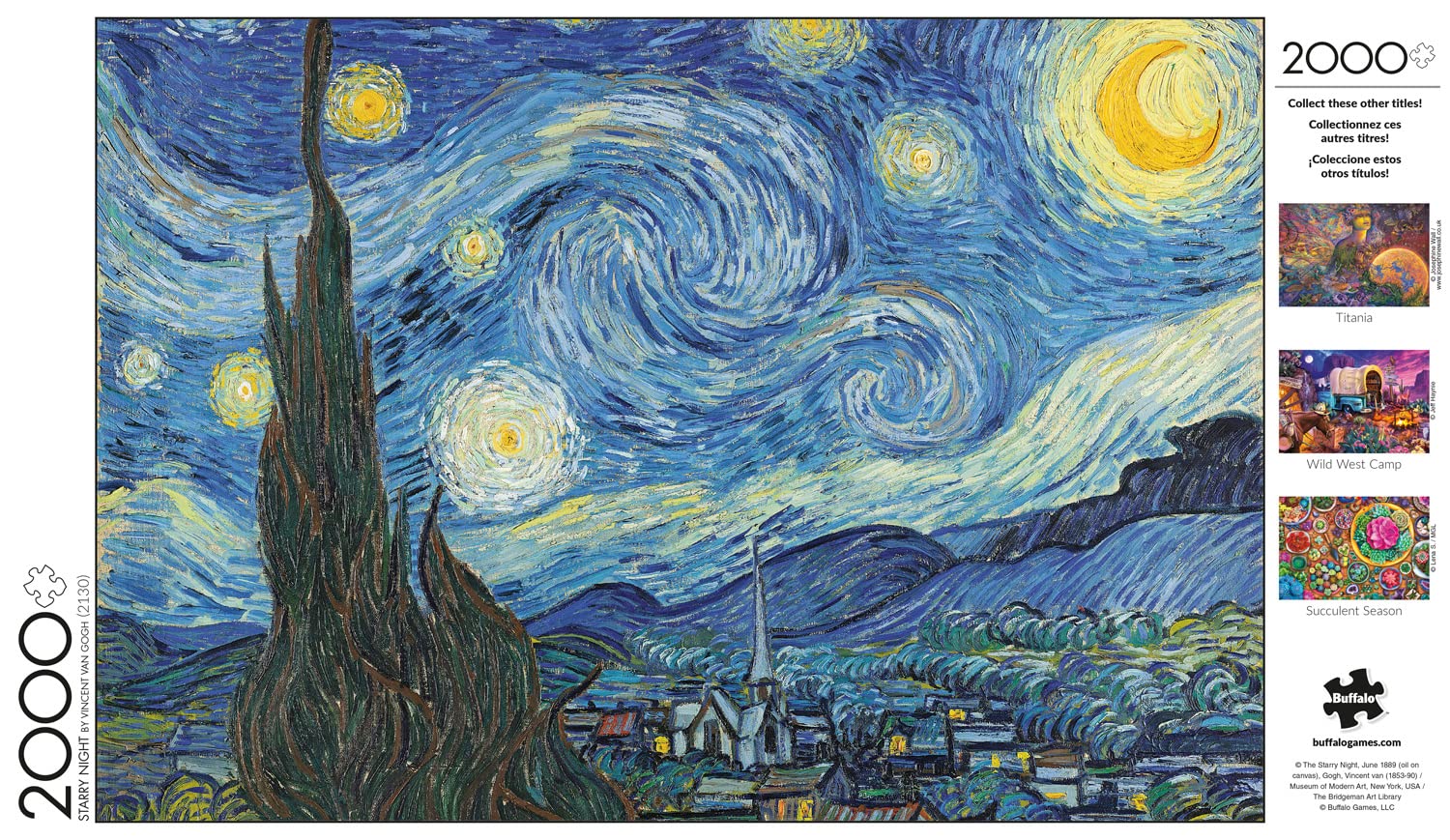 Foto 6 pulgar | Rompecabezas Buffalo Games Vincent Van Gogh Starry Night - Venta Internacional.