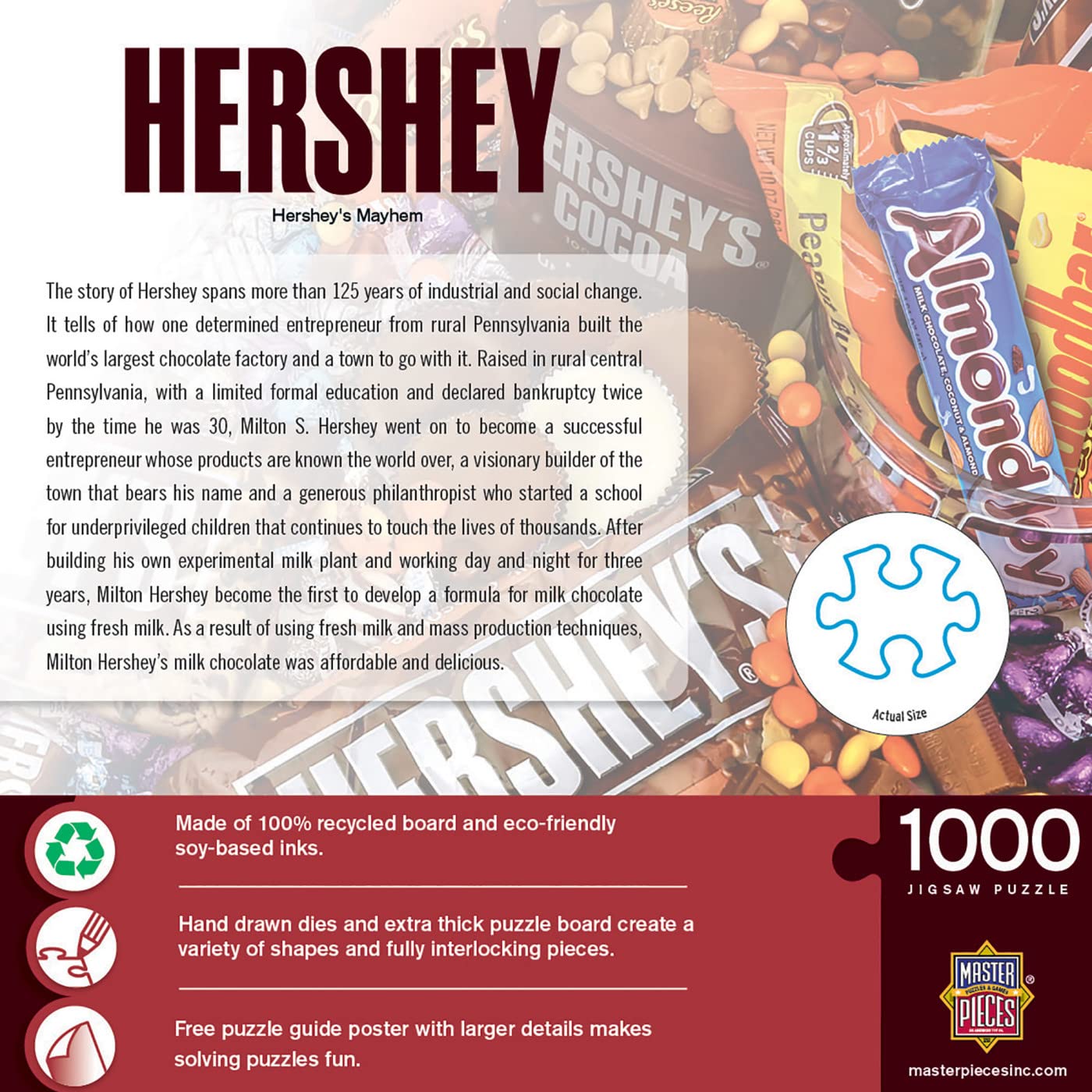Foto 4 pulgar | Rompecabezas Masterpieces Hershey's Mayhem 1000 Piezas - Venta Internacional.