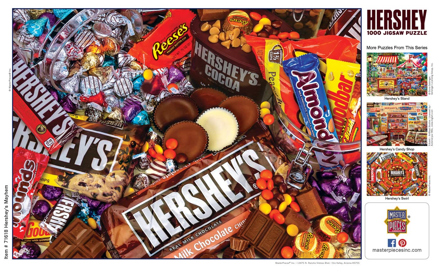 Foto 5 pulgar | Rompecabezas Masterpieces Hershey's Mayhem 1000 Piezas - Venta Internacional.