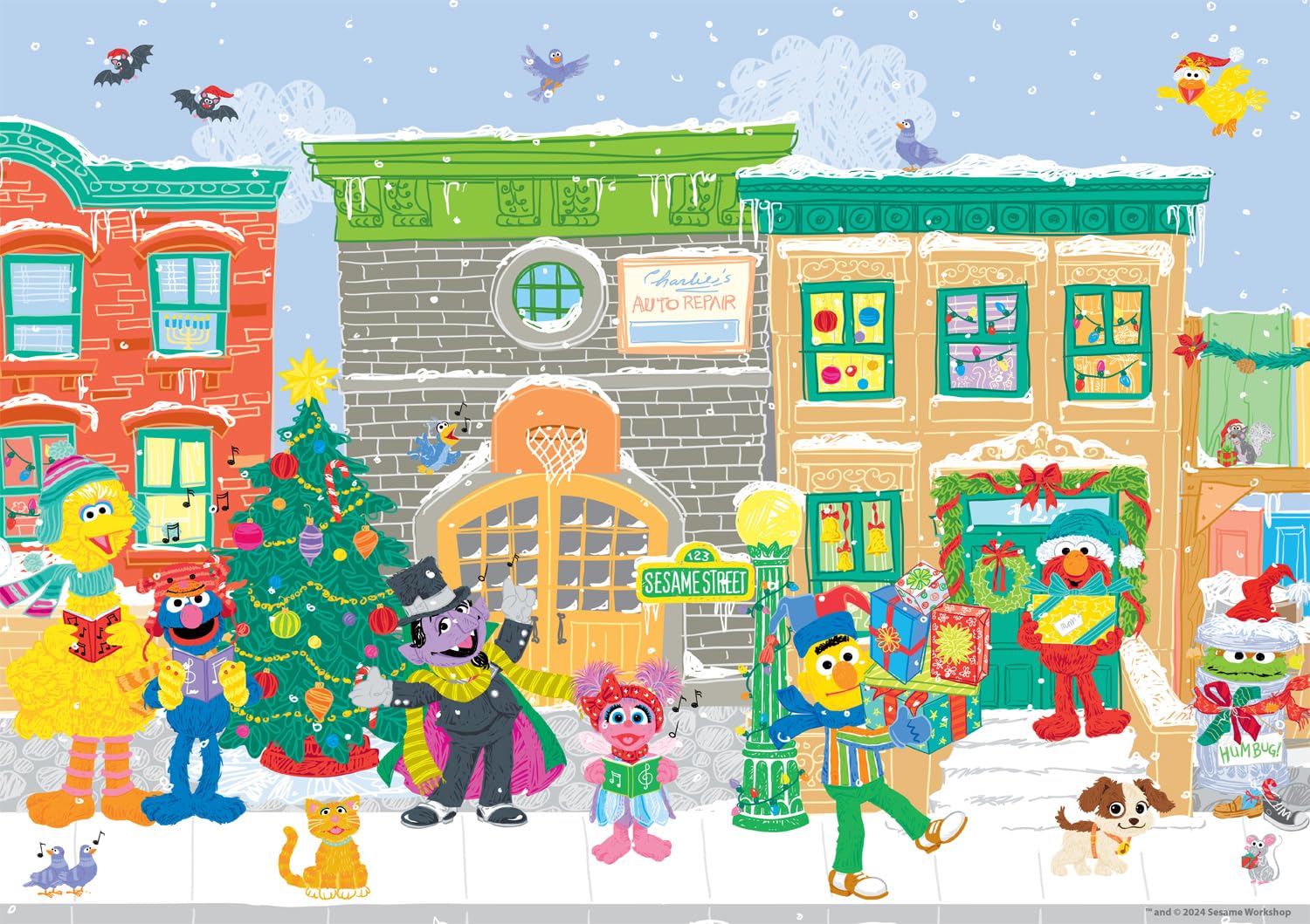 Rompecabezas Buffalo Games Sesame Street Carolers De 300 Piezas - Venta Internacional.