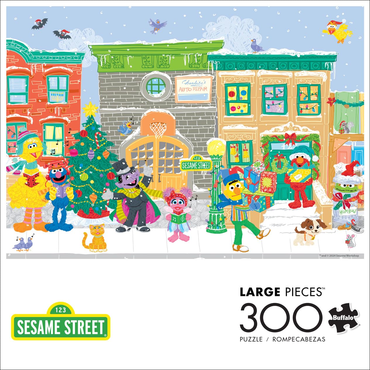 Foto 3 pulgar | Rompecabezas Buffalo Games Sesame Street Carolers De 300 Piezas - Venta Internacional.