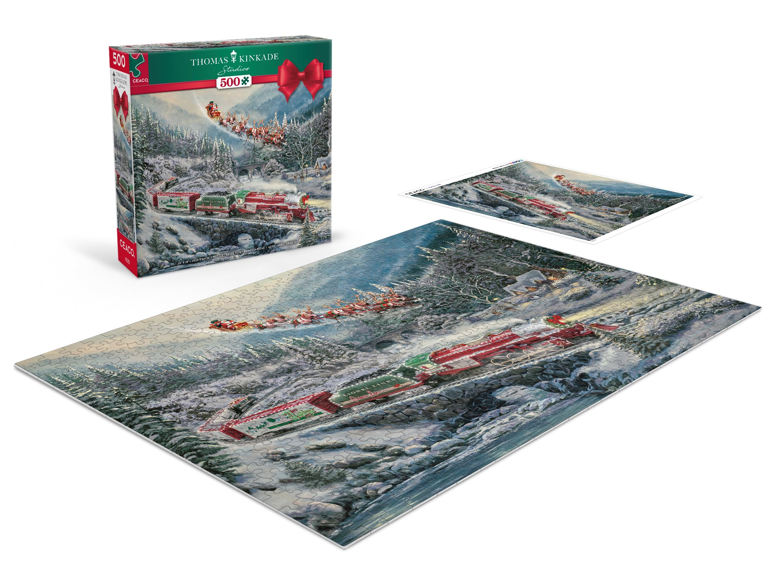 Foto 3 pulgar | Rompecabezas Ceaco Thomas Kinkade Christmas Light Express, 500 Unidades - Venta Internacional.