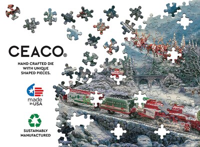 Foto 3 | Rompecabezas Ceaco Thomas Kinkade Christmas Light Express, 500 Unidades - Venta Internacional.