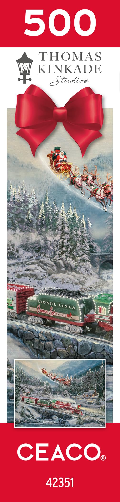 Foto 7 pulgar | Rompecabezas Ceaco Thomas Kinkade Christmas Light Express, 500 Unidades - Venta Internacional.