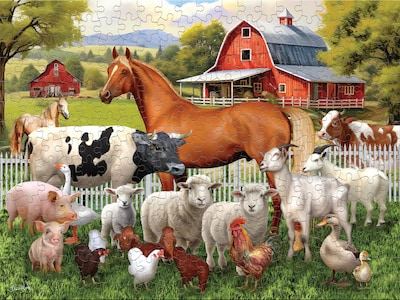 Foto 5 | Rompecabezas Ceaco Tom Wood Farm Animal Friends De 300 Piezas - Venta Internacional.