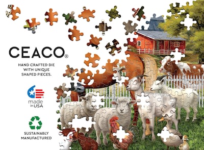 Foto 6 | Rompecabezas Ceaco Tom Wood Farm Animal Friends De 300 Piezas - Venta Internacional.