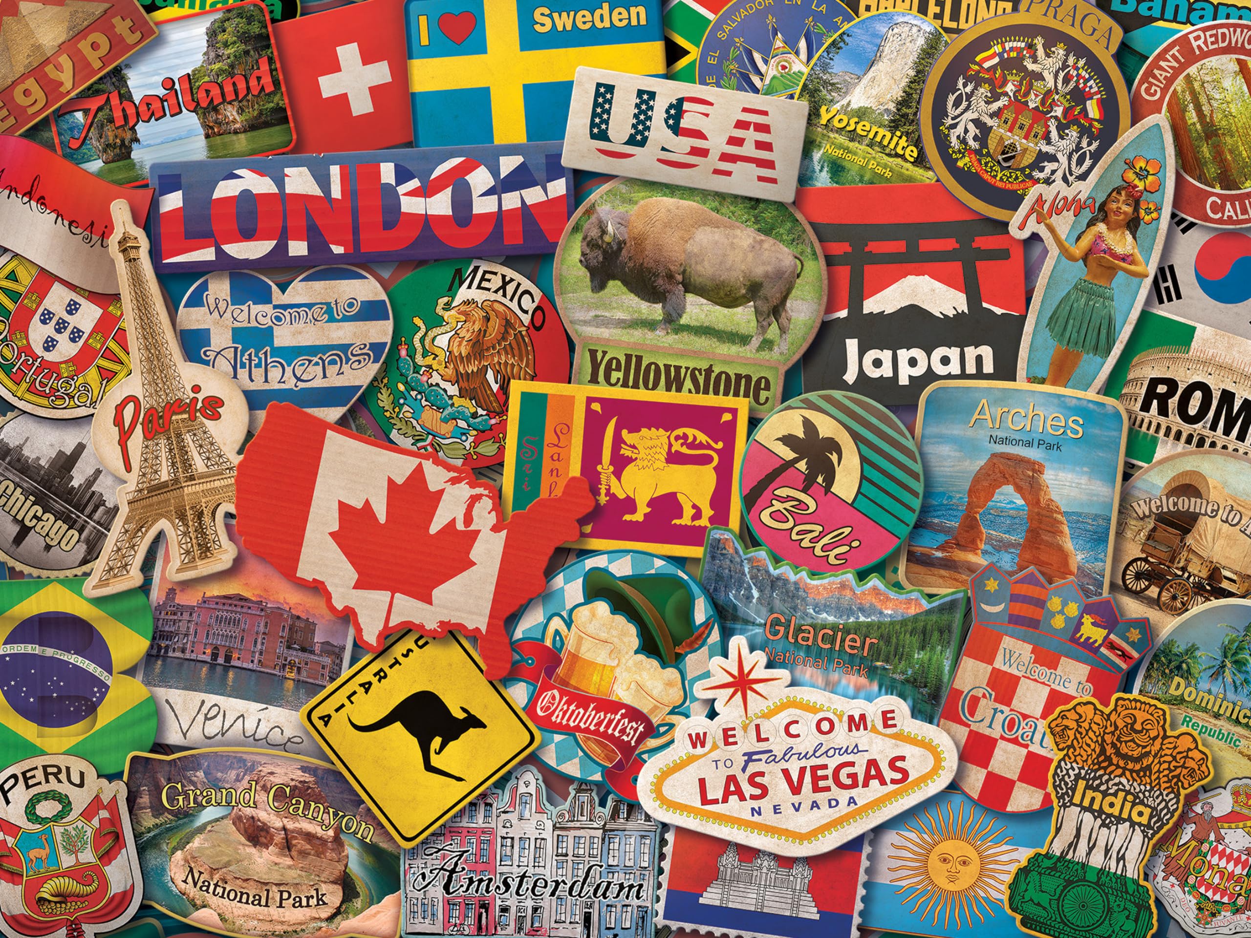 Rompecabezas Ceaco Around The World 300 Piezas - Venta Internacional.