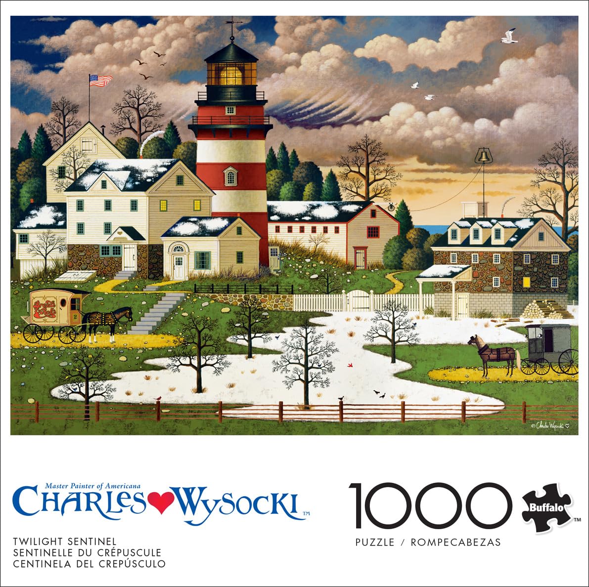 Foto 3 pulgar | Rompecabezas Buffalo Games Charles Wysocki Twilight 1000 Piezas - Venta Internacional.