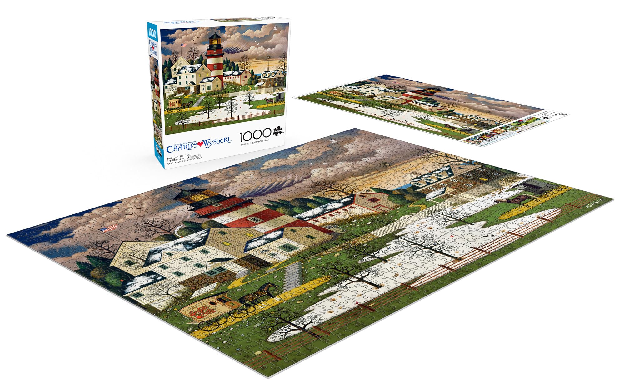 Foto 5 pulgar | Rompecabezas Buffalo Games Charles Wysocki Twilight 1000 Piezas - Venta Internacional.