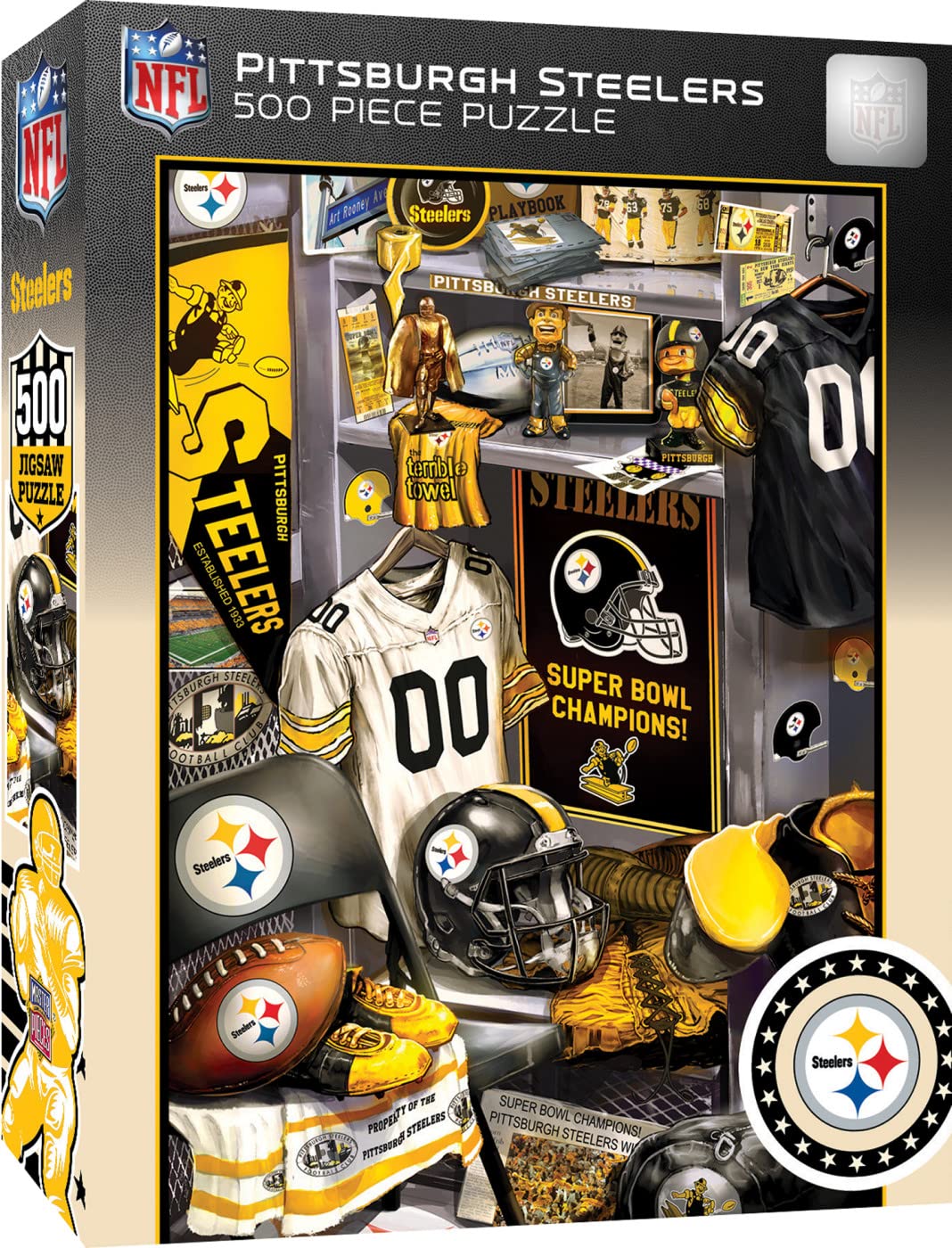 Foto 2 pulgar | Rompecabezas Masterpieces Game Day 500 Piezas Nfl Steelers - Venta Internacional.
