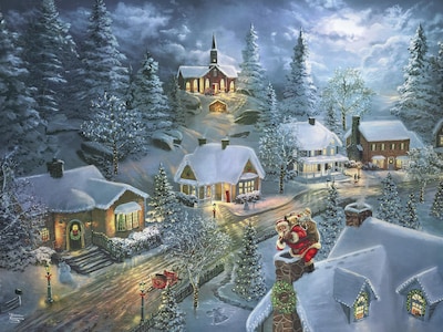 Foto 1 | Rompecabezas Ceaco Holiday Santa's Silent Night, 300 Piezas - Venta Internacional.