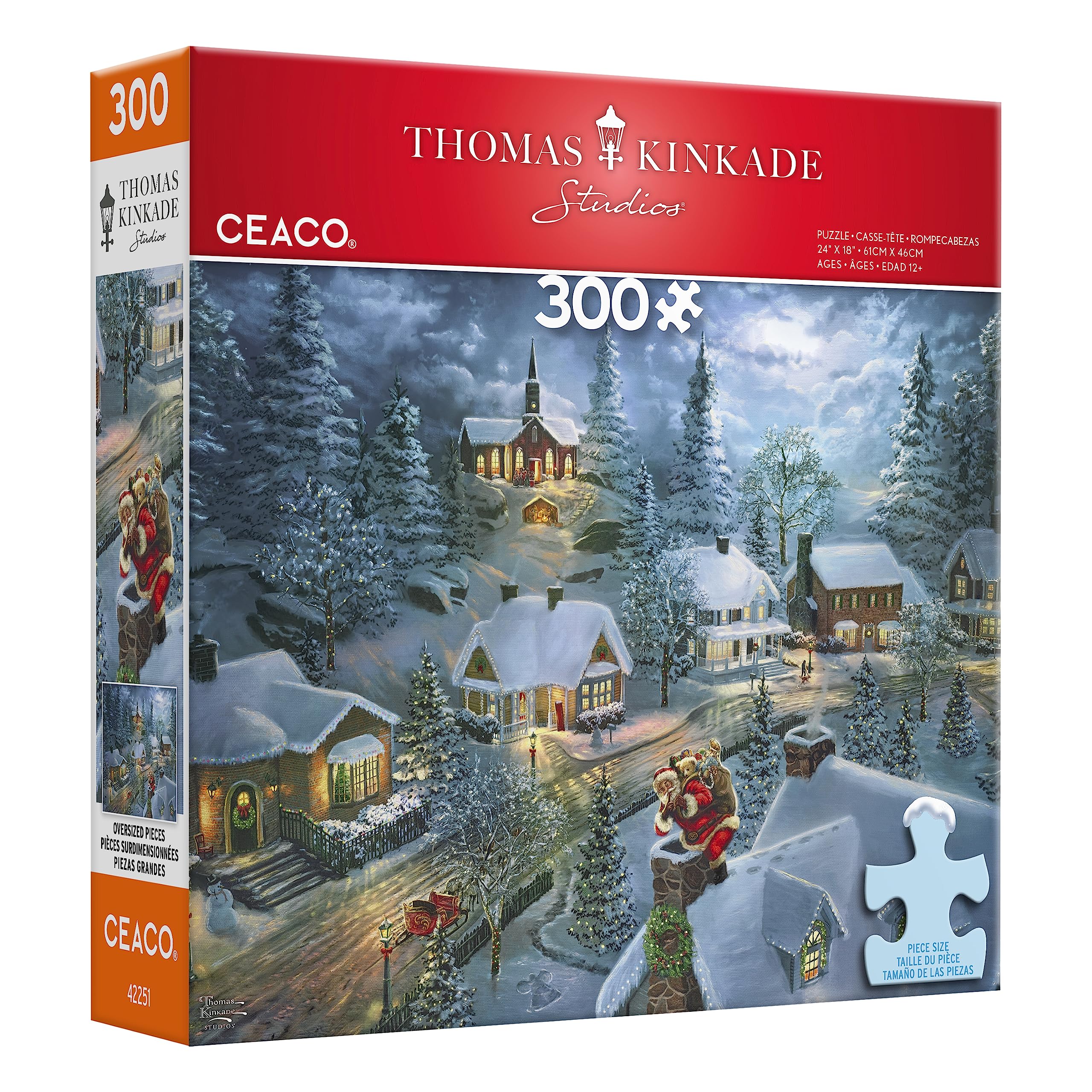Foto 4 pulgar | Rompecabezas Ceaco Holiday Santa's Silent Night, 300 Piezas - Venta Internacional.