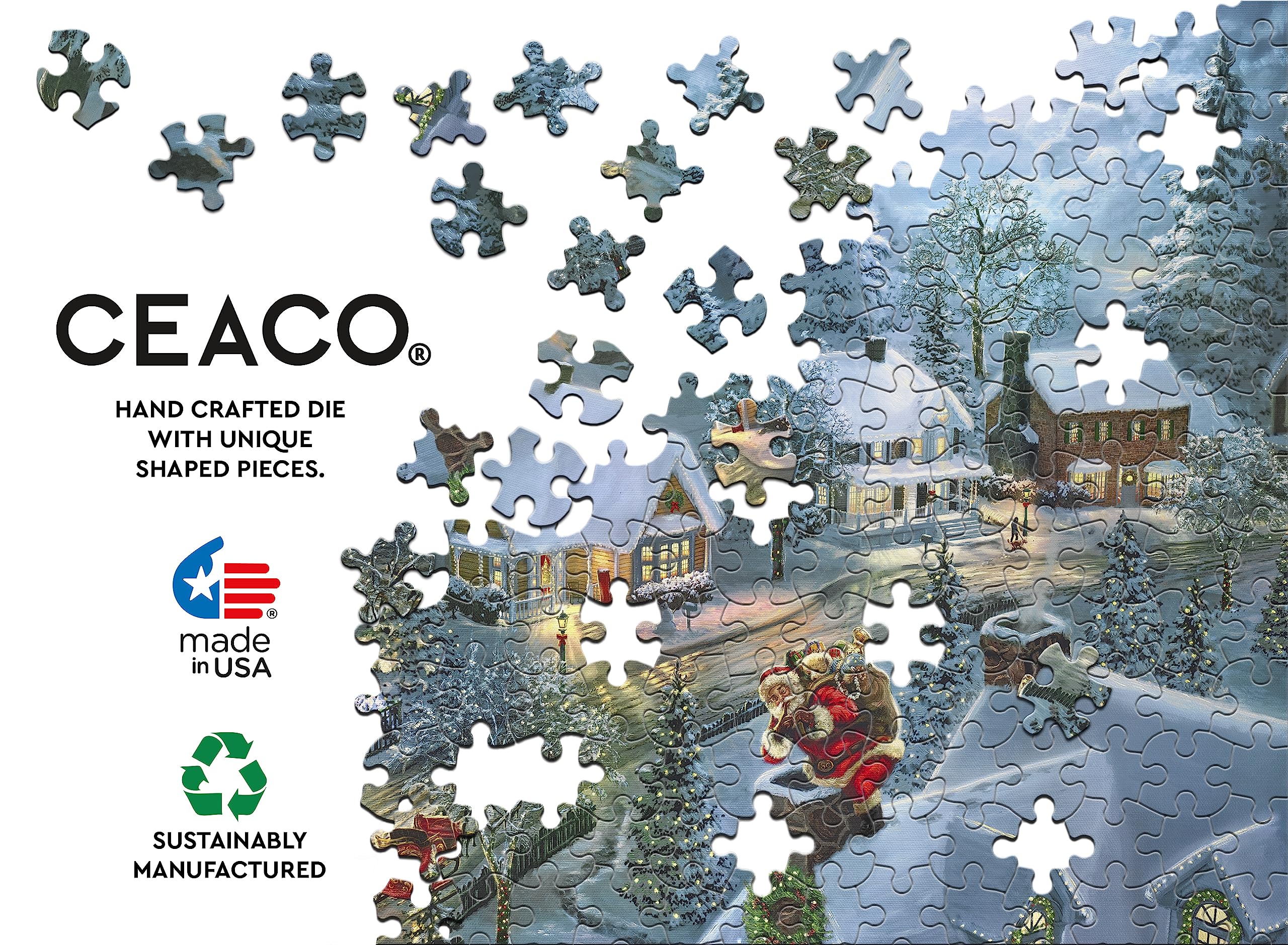 Foto 5 | Rompecabezas Ceaco Holiday Santa's Silent Night, 300 Piezas - Venta Internacional.