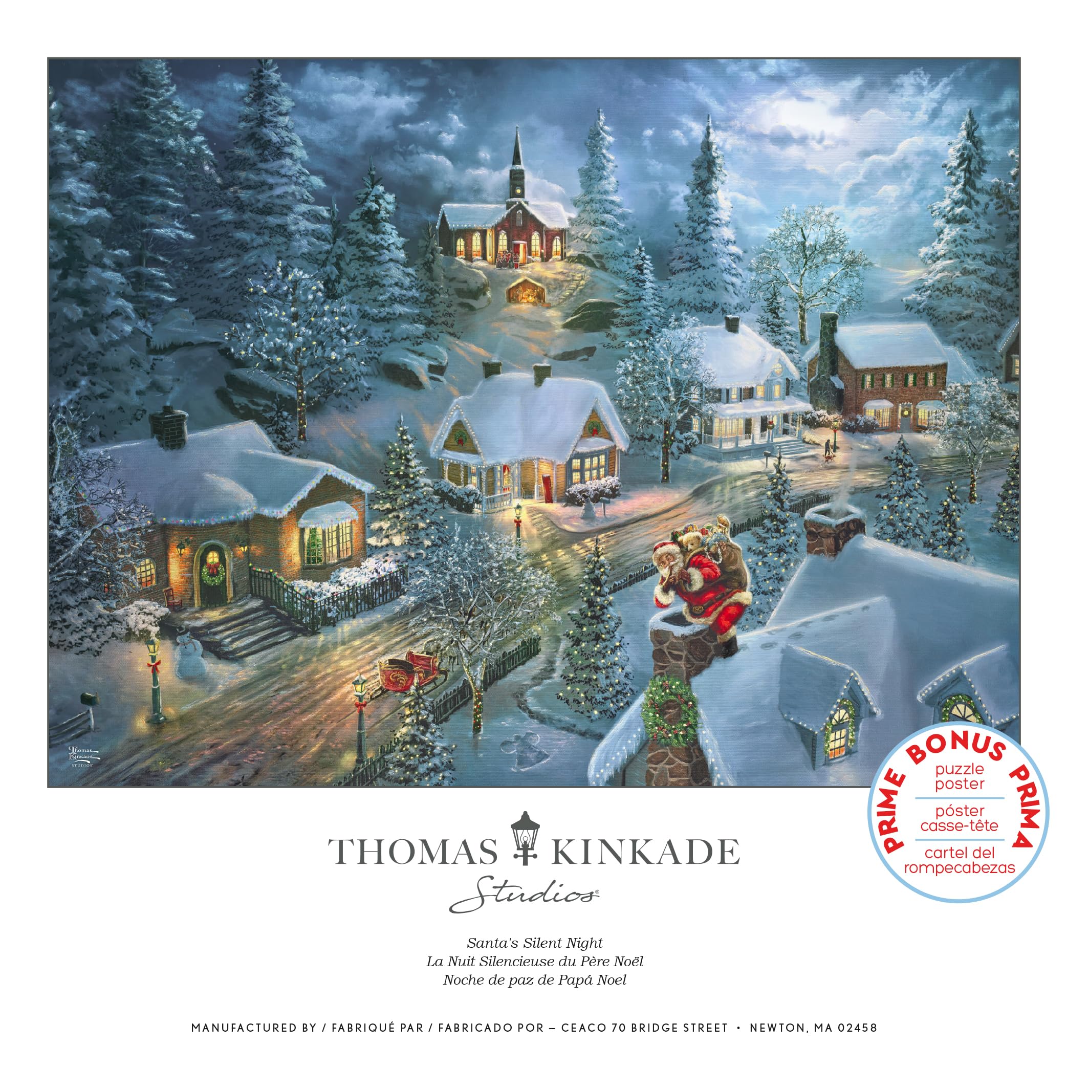Foto 6 | Rompecabezas Ceaco Holiday Santa's Silent Night, 300 Piezas - Venta Internacional.