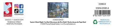 Foto 7 | Rompecabezas Ceaco Holiday Santa's Silent Night, 300 Piezas - Venta Internacional.