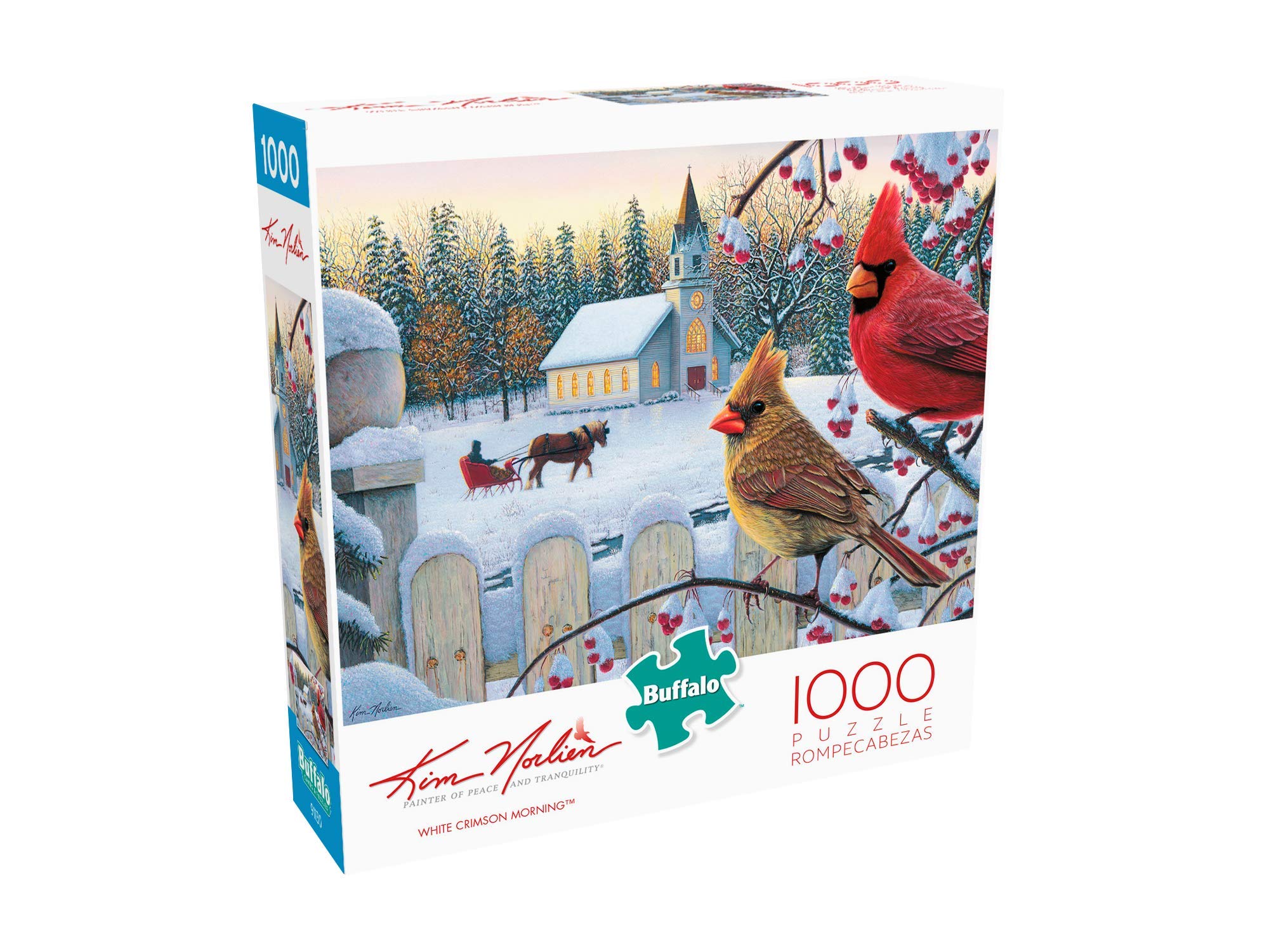 Foto 4 pulgar | Rompecabezas Buffalo Games Kim Norlien White Crimson 1000 Piezas - Venta Internacional.