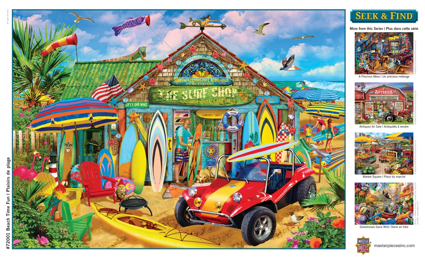 Foto 6 | Rompecabezas Masterpieces Seek & Find 1000 Pieces Beach - Venta Internacional.