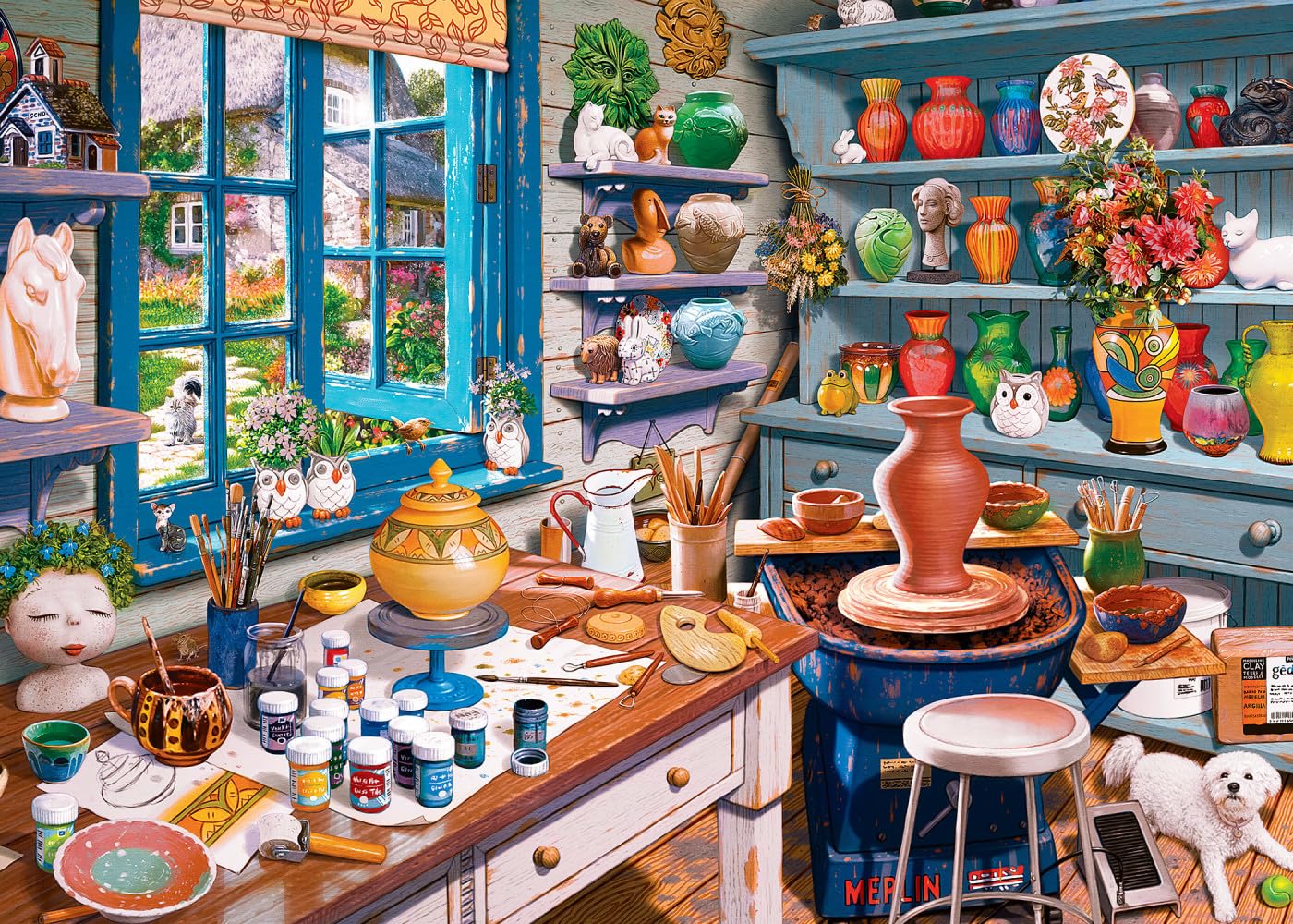 Foto 3 pulgar | Rompecabezas Masterpieces Garden Getaway 550 Piezas - Venta Internacional.