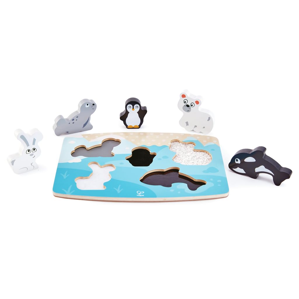Juego De Rompecabezas Hape Polar Animal Tactile Multicolor - Venta Internacional.