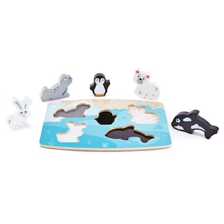 Foto 1 | Juego De Rompecabezas Hape Polar Animal Tactile Multicolor - Venta Internacional.