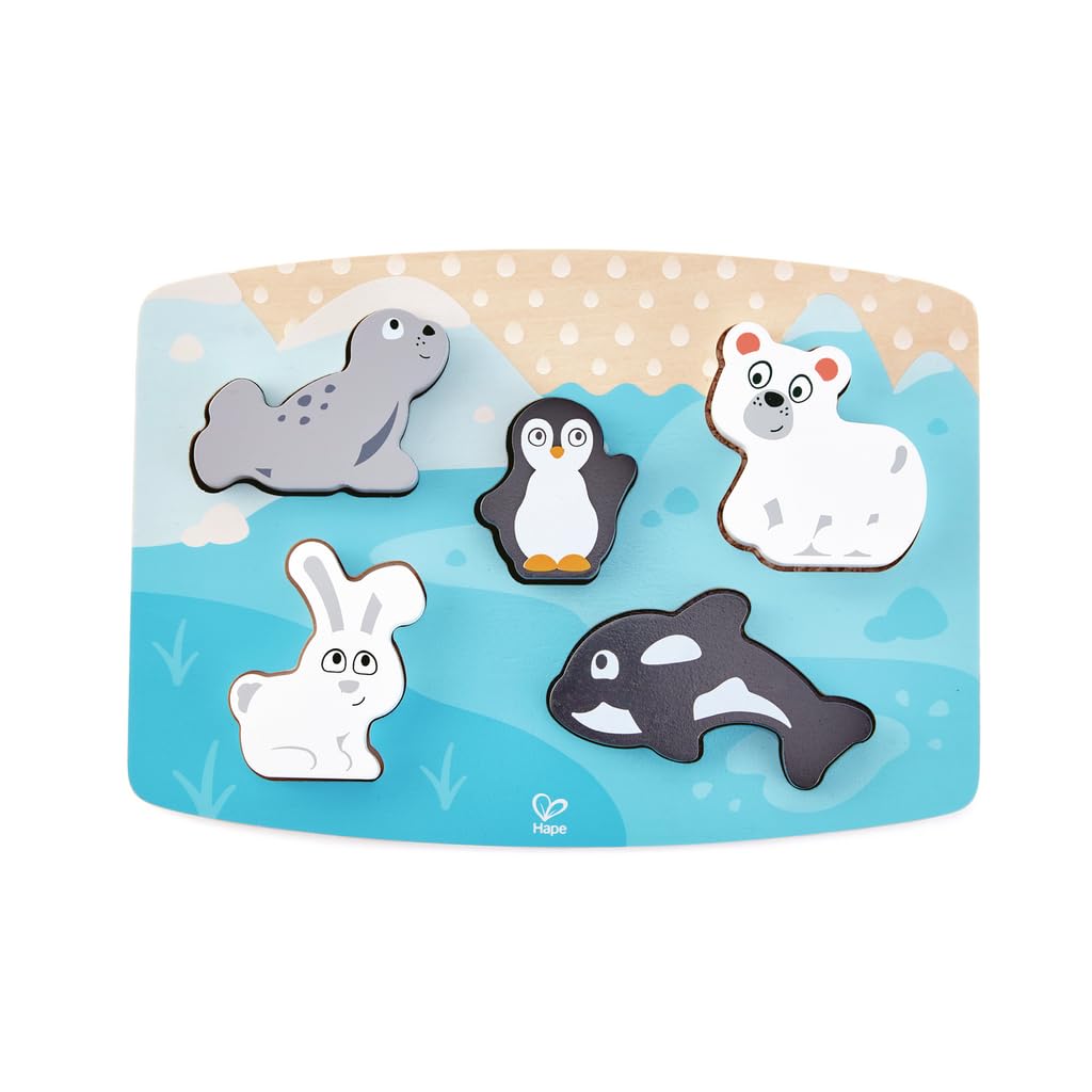 Foto 5 pulgar | Juego De Rompecabezas Hape Polar Animal Tactile Multicolor - Venta Internacional.