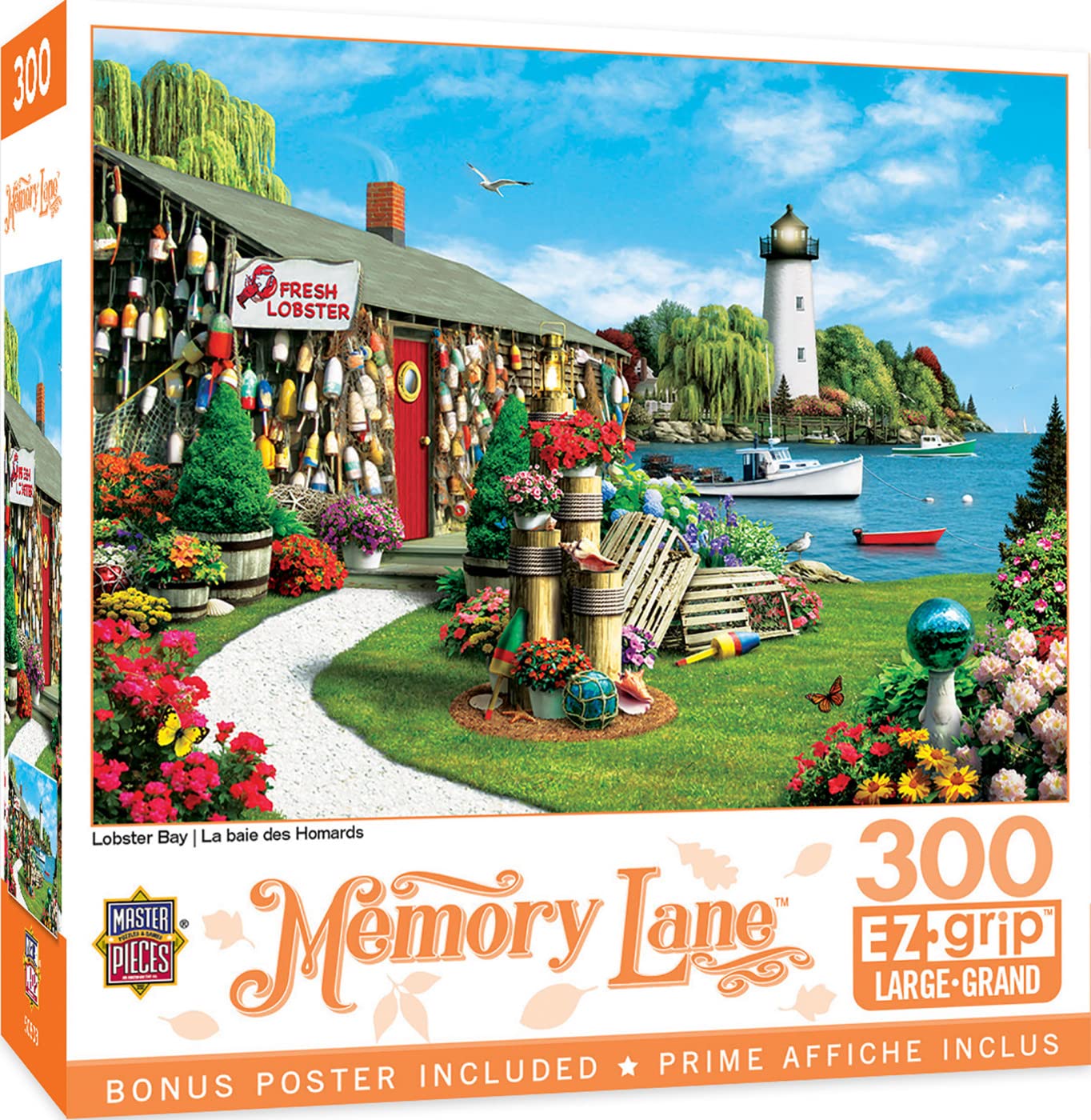 Rompecabezas Masterpieces Lobster Bay 300 Piezas - Venta Internacional.