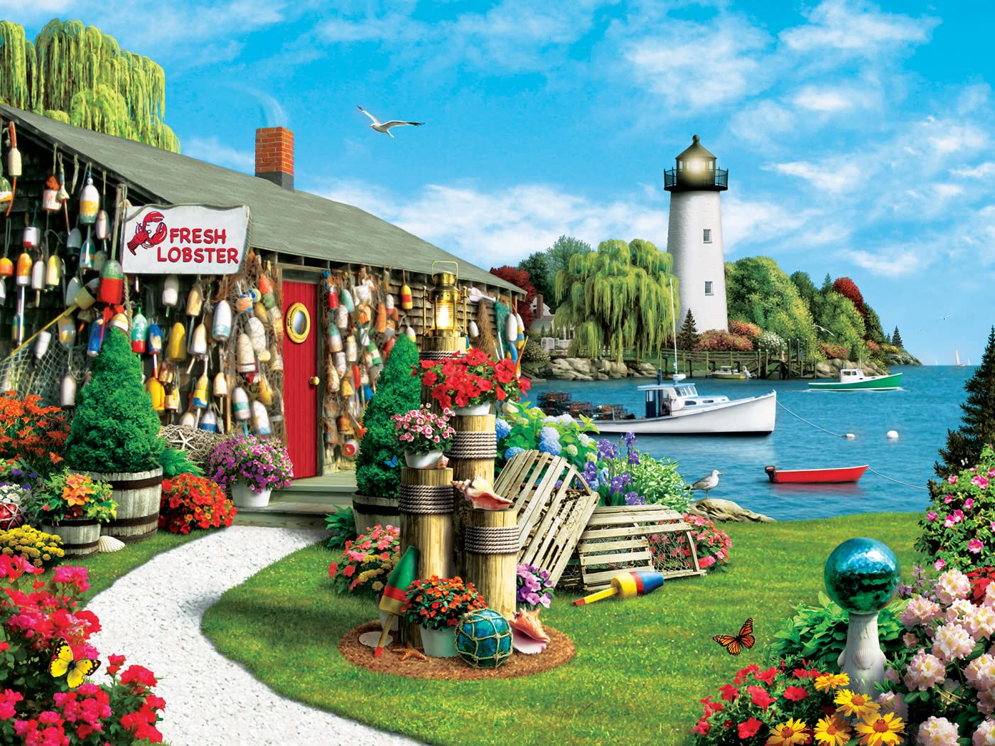 Foto 7 | Rompecabezas Masterpieces Lobster Bay 300 Piezas - Venta Internacional.