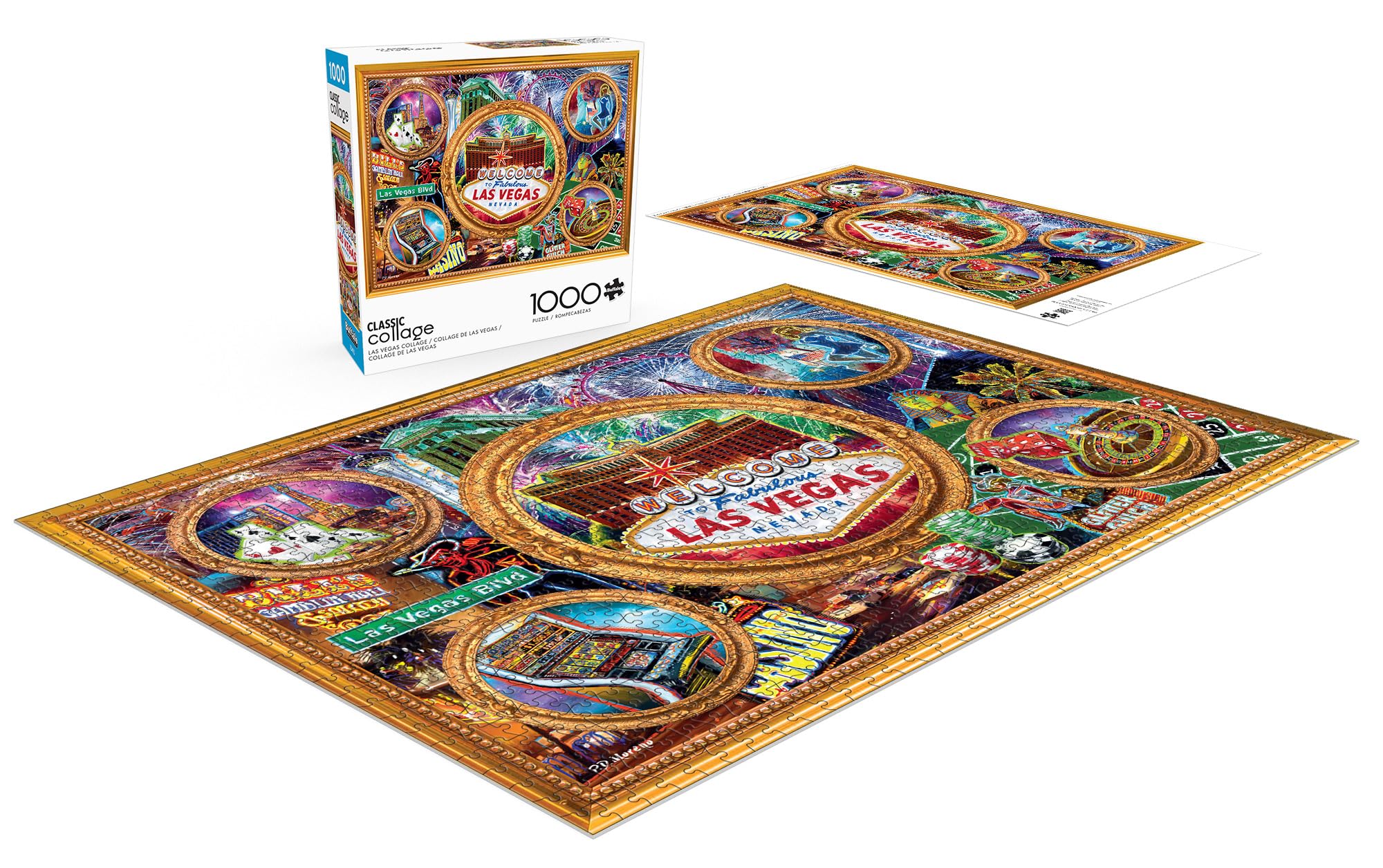 Foto 5 pulgar | Rompecabezas Buffalo Games Las Vegas Collage De 1000 Piezas - Venta Internacional.