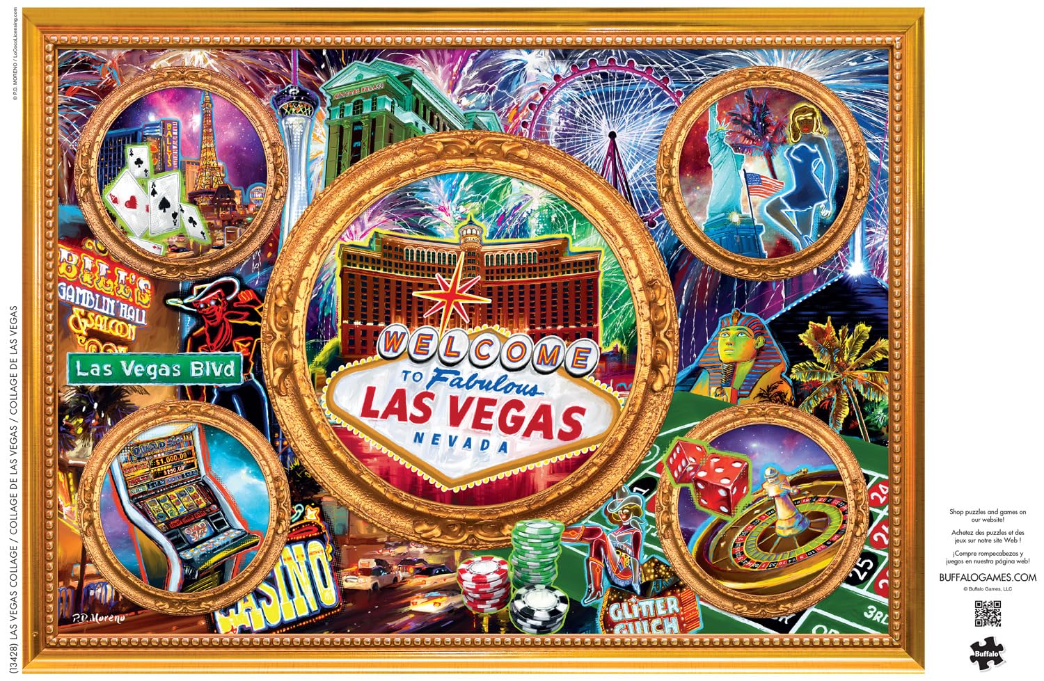 Foto 6 pulgar | Rompecabezas Buffalo Games Las Vegas Collage De 1000 Piezas - Venta Internacional.