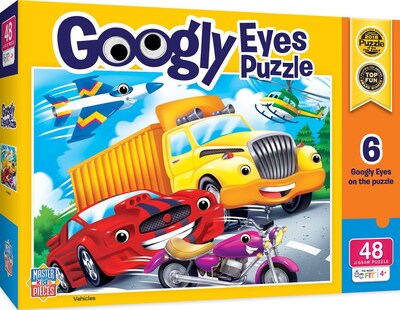 Foto 1 | Rompecabezas Masterpieces Vehicles Con Googly Eyes, 48 Piezas, 4+y - Venta Internacional.