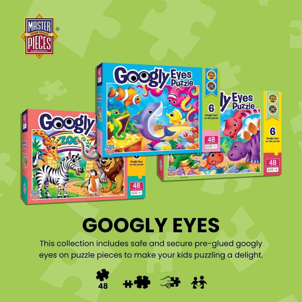 Foto 3 pulgar | Rompecabezas Masterpieces Vehicles Con Googly Eyes, 48 Piezas, 4+y - Venta Internacional.