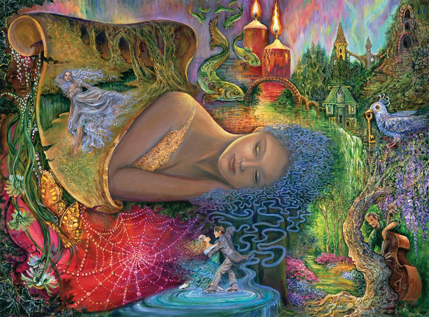 Rompecabezas Buffalo Games Josephine Wall Colorful Dreaming - Venta Internacional.