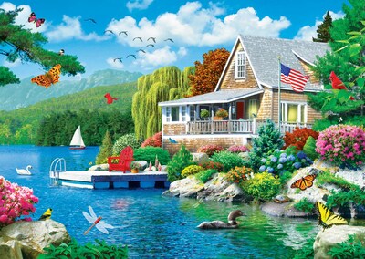 Foto 2 | Rompecabezas Masterpieces Lakeside Memories 3000 Piezas - Venta Internacional.