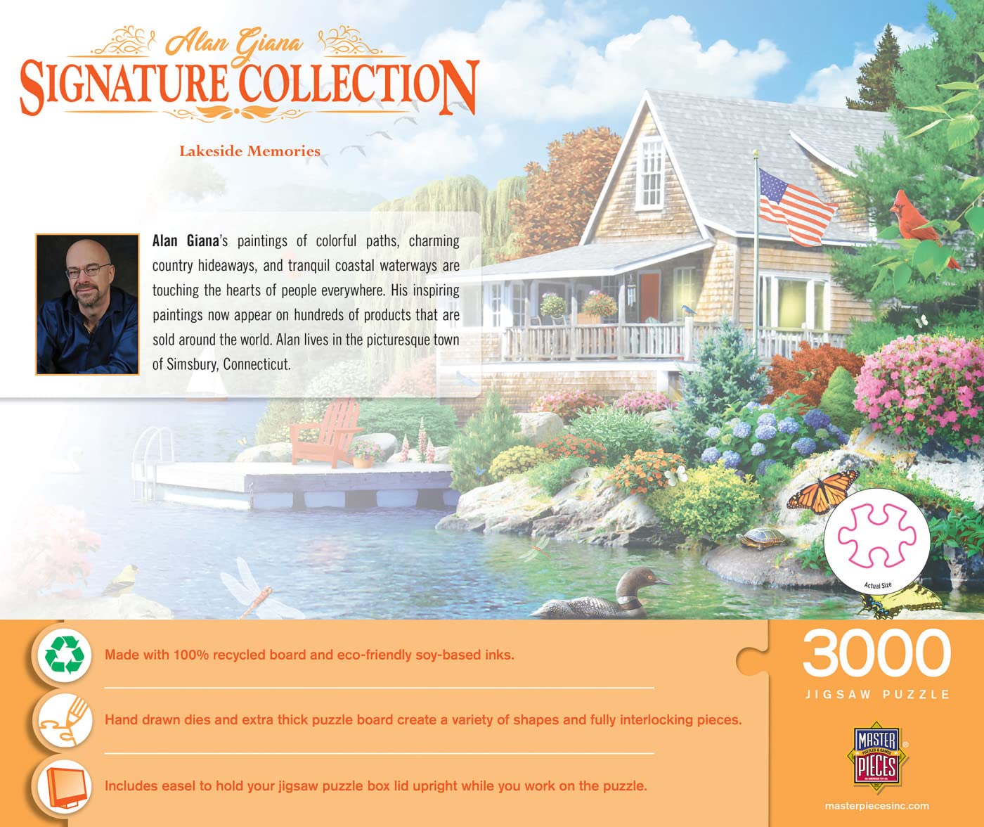 Foto 4 pulgar | Rompecabezas Masterpieces Lakeside Memories 3000 Piezas - Venta Internacional.