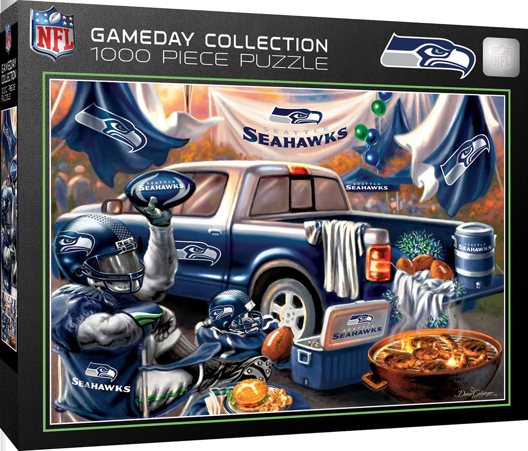 Rompecabezas Masterpieces Nfl Seattle Seahawks 1000 Piezas - Venta Internacional.