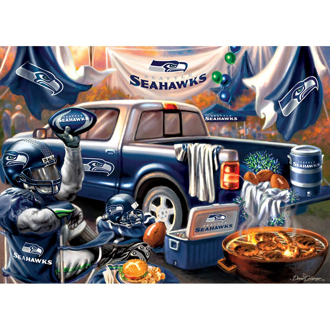 Foto 8 pulgar | Rompecabezas Masterpieces Nfl Seattle Seahawks 1000 Piezas - Venta Internacional.
