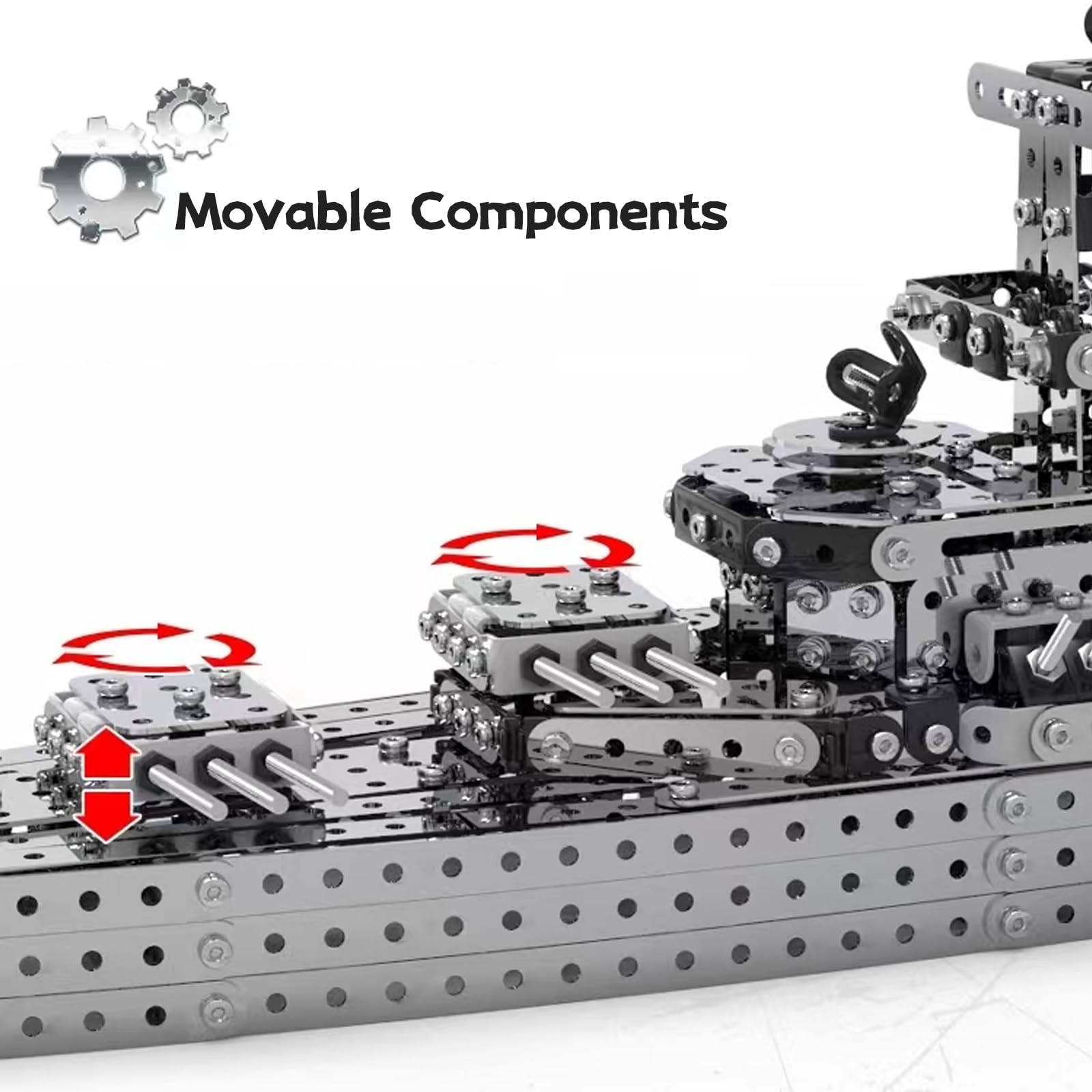 Foto 5 pulgar | Set De Montaje De Rompecabezas De Metal 3d Bytewar Kirov Class Cruiser - Venta Internacional.