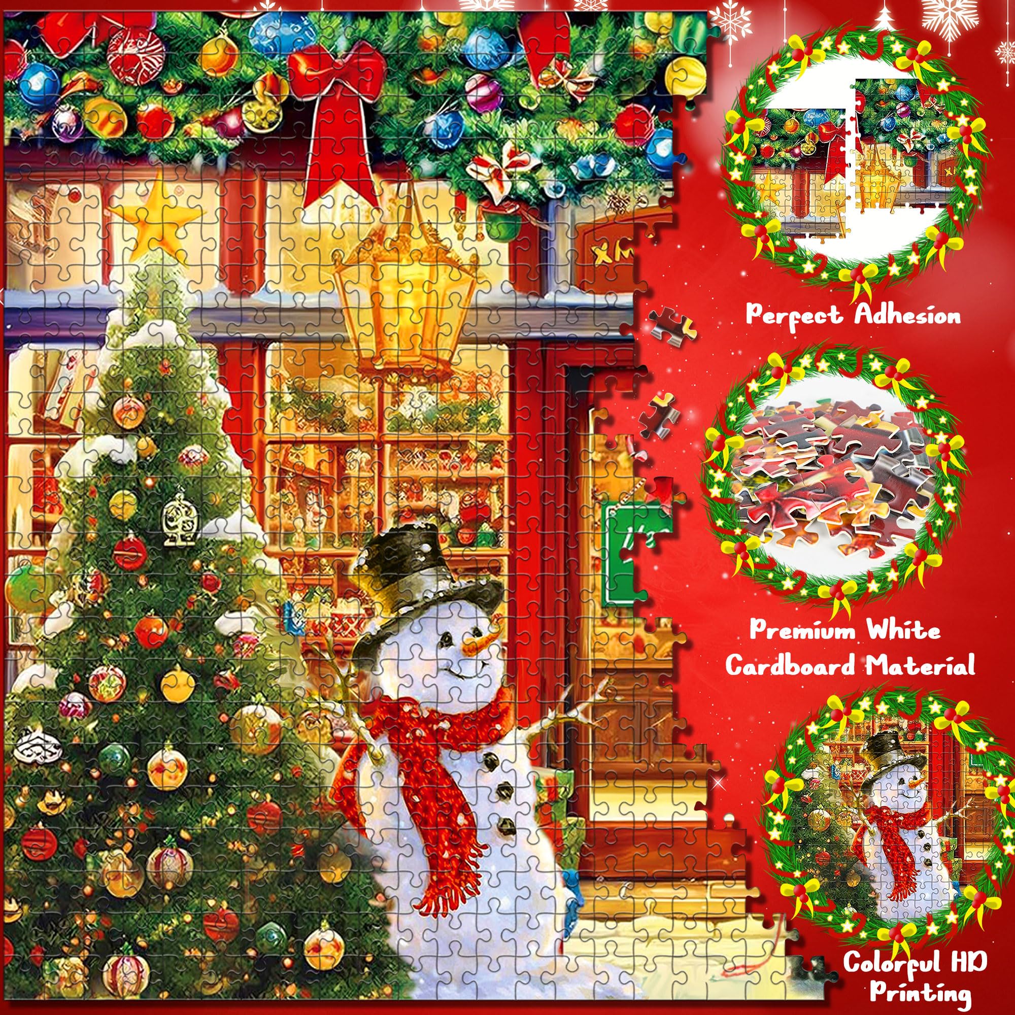 Foto 5 pulgar | Rompecabezas Navideños, Calendario De Adviento, 2024, 1008 Piezas - Venta Internacional.