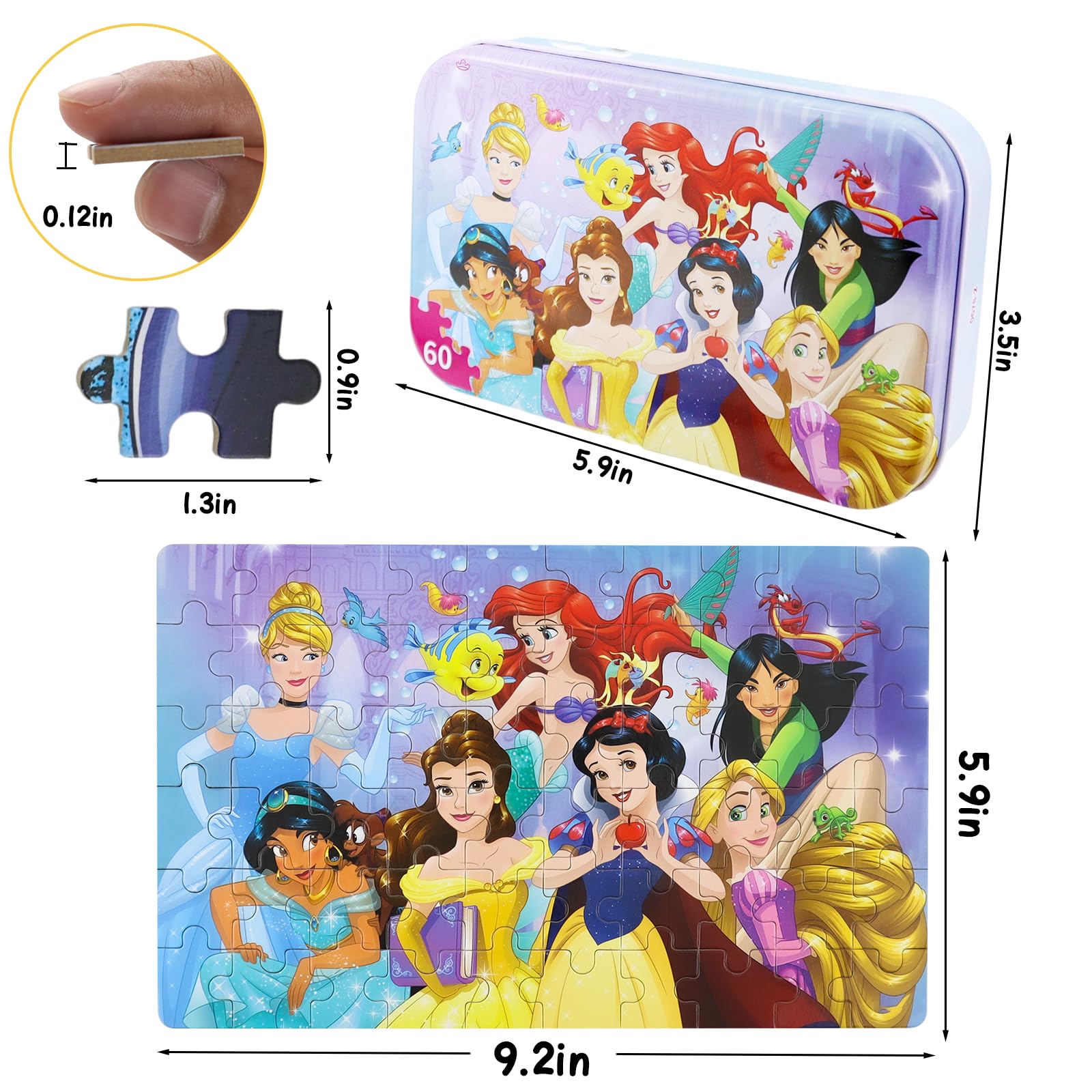 Foto 4 pulgar | Rompecabezas Neilden Para Niños De 4 A 8 Años, 60 Piezas De Regalo - Venta Internacional.