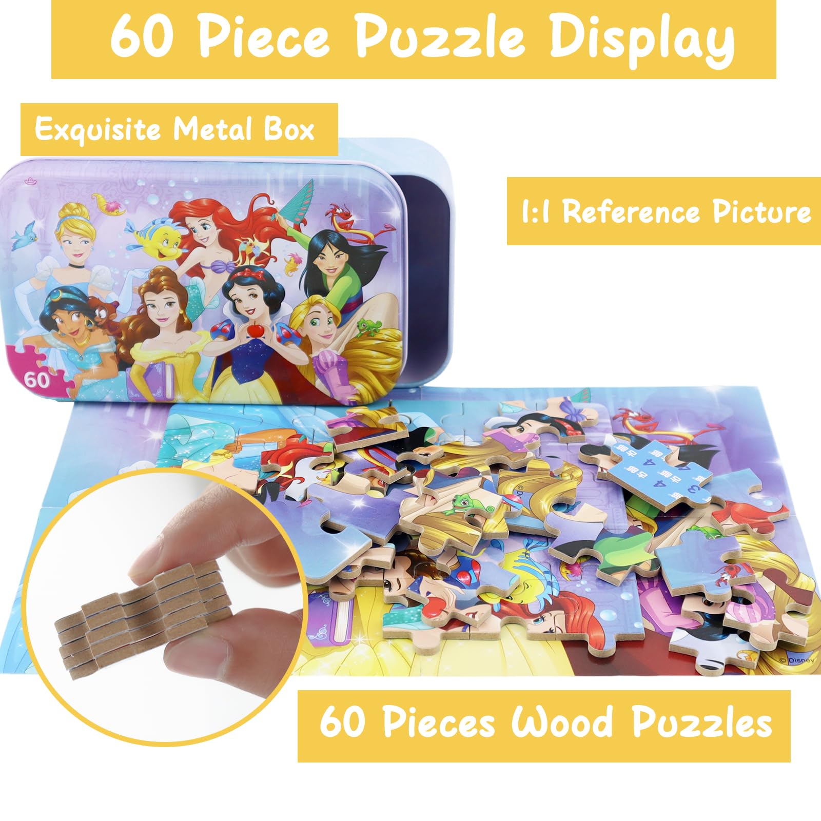 Foto 6 pulgar | Rompecabezas Neilden Para Niños De 4 A 8 Años, 60 Piezas De Regalo - Venta Internacional.