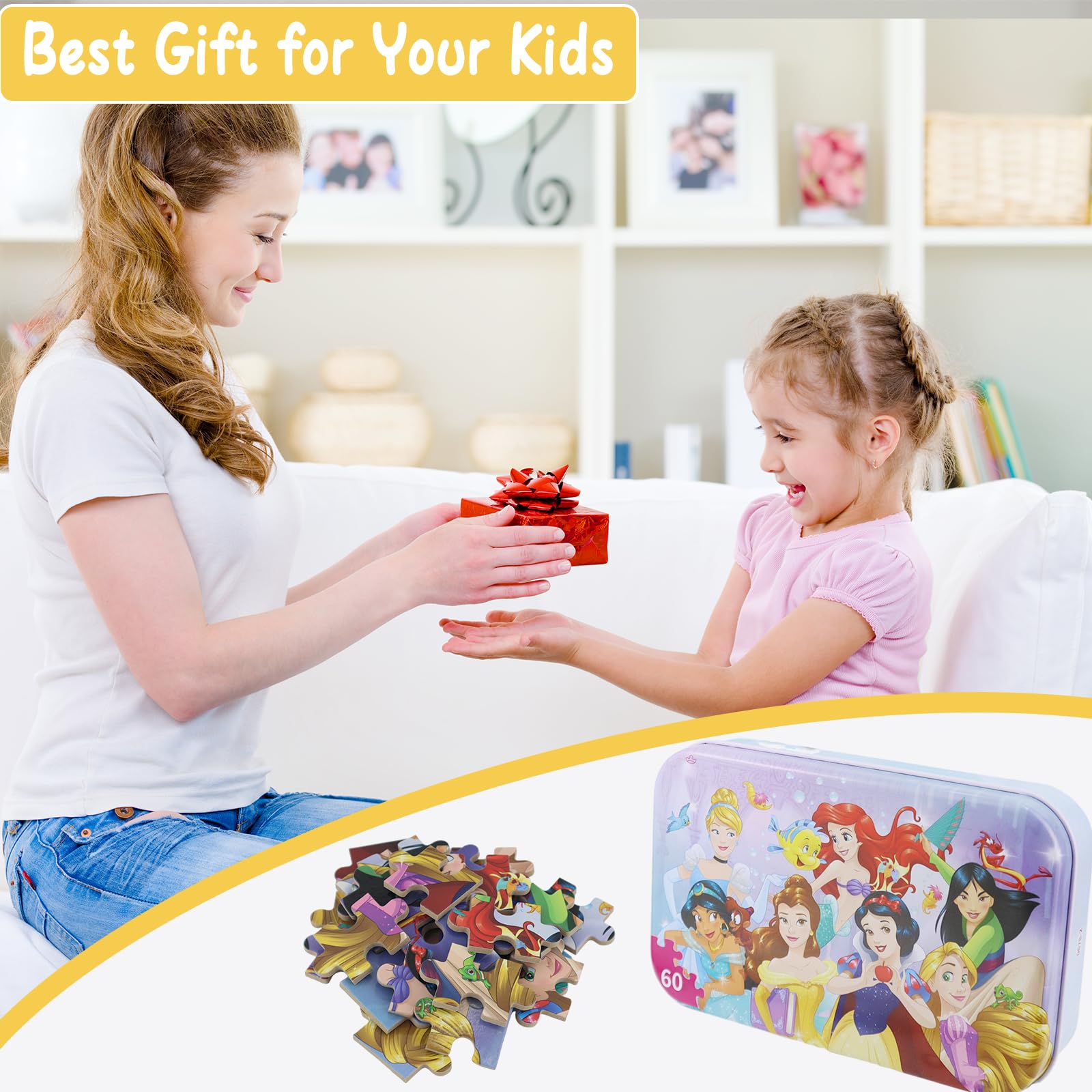 Foto 7 | Rompecabezas Neilden Para Niños De 4 A 8 Años, 60 Piezas De Regalo - Venta Internacional.