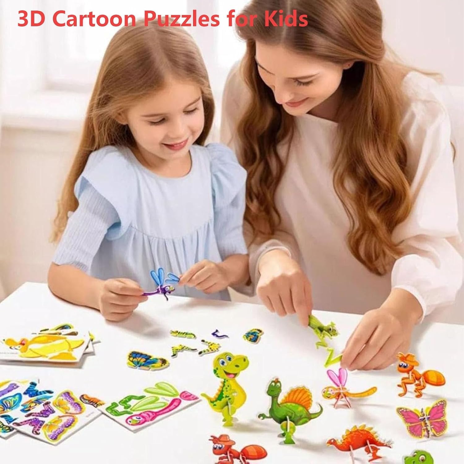 Foto 3 pulgar | Puzle De Dibujos Animados 3d Flowarmth, 30 Unidades, Educativo Para Niños De 4 A 8 Años - Venta Internacional.