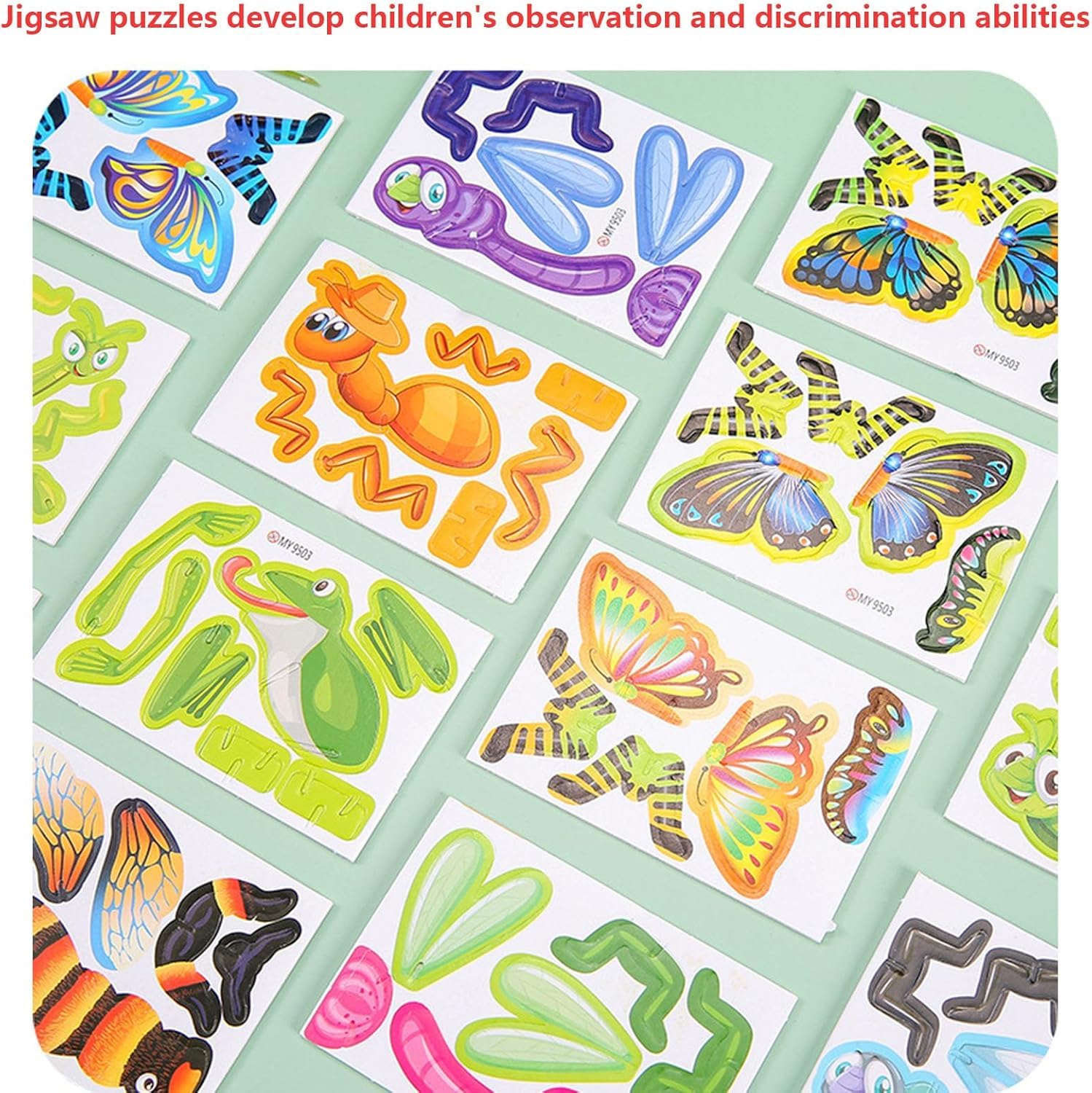 Foto 6 pulgar | Puzle De Dibujos Animados 3d Flowarmth, 30 Unidades, Educativo Para Niños De 4 A 8 Años - Venta Internacional.