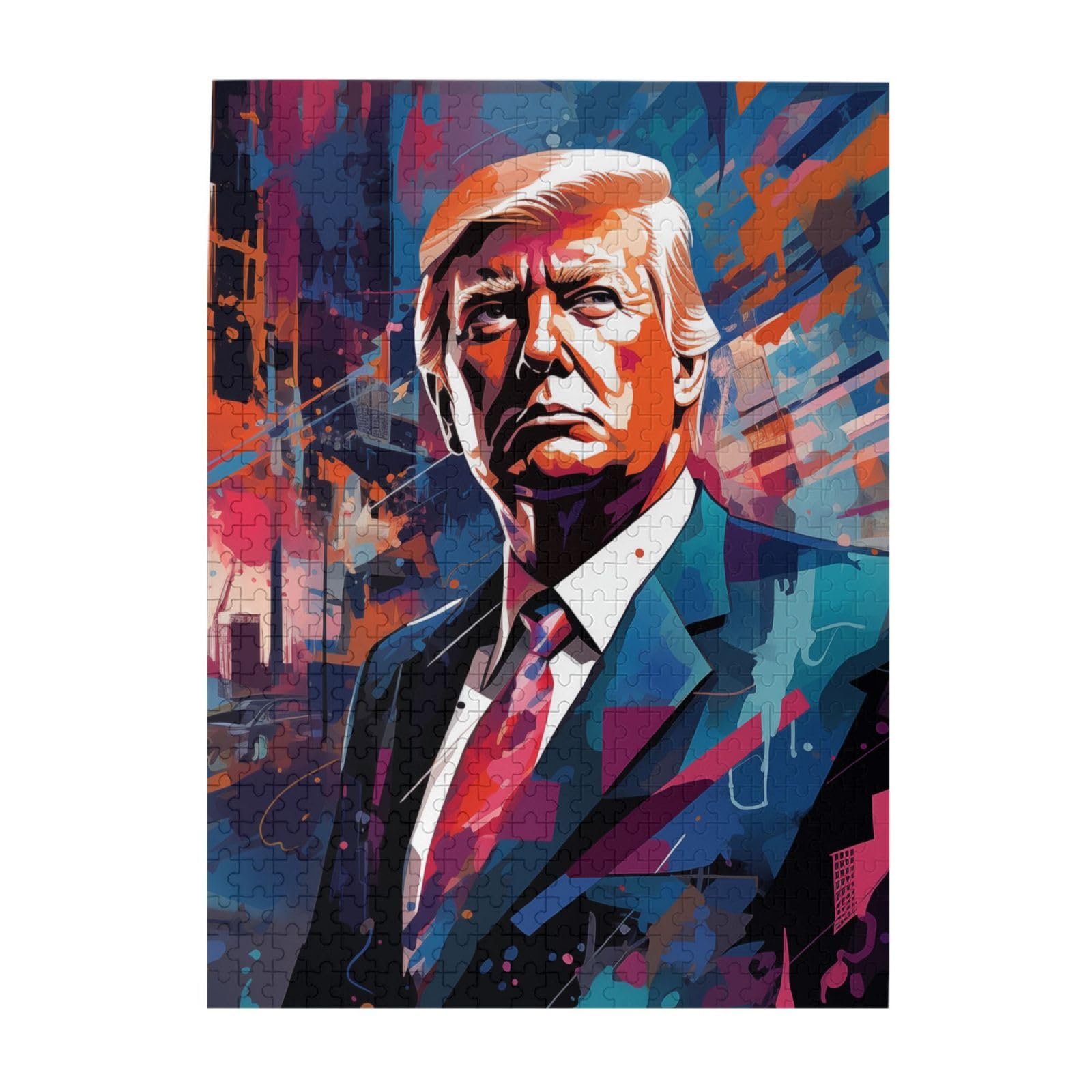 Rompecabezas Genérico Con Pintura Trump, 500 Piezas, Para Adultos Y Niños - Venta Internacional.