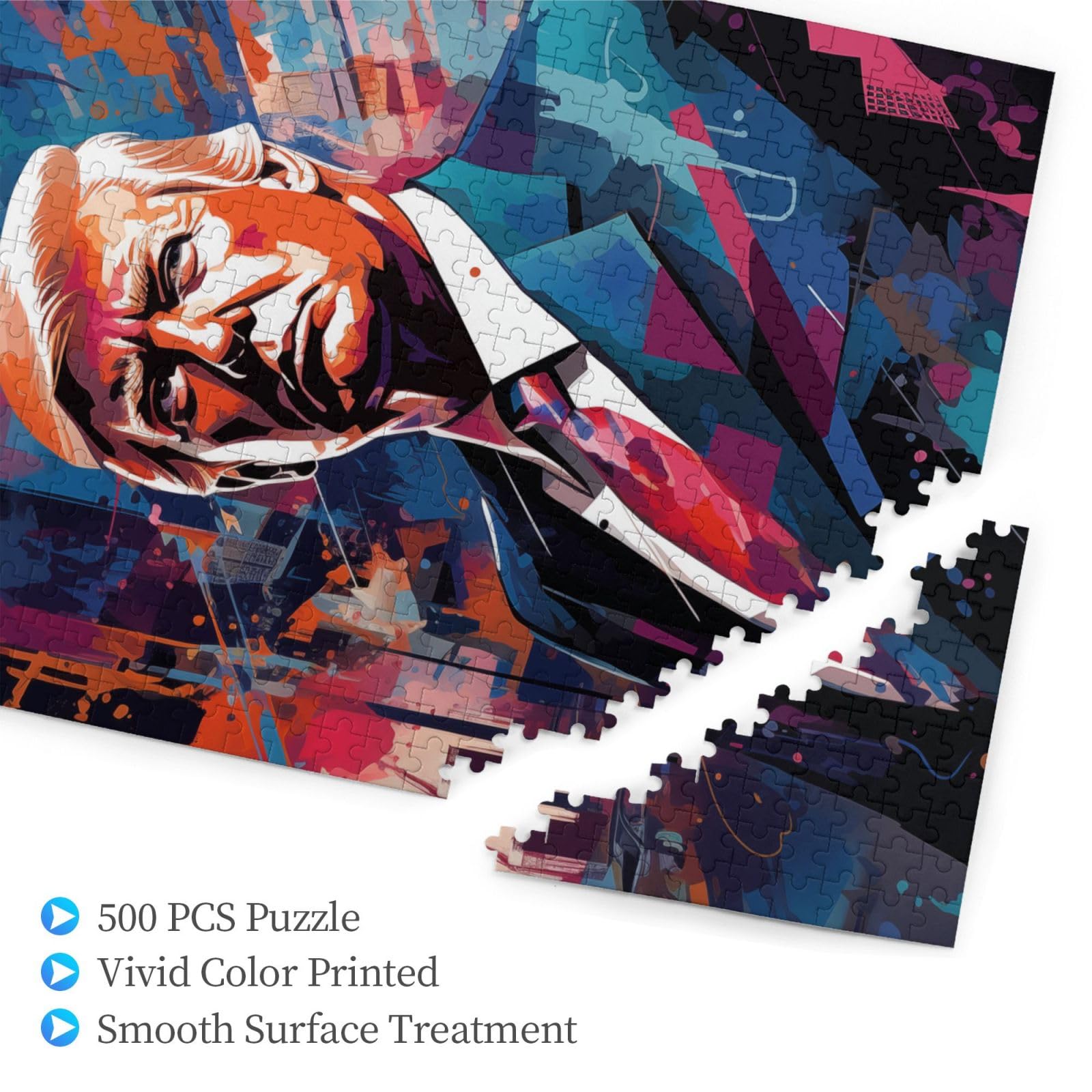 Foto 3 pulgar | Rompecabezas Genérico Con Pintura Trump, 500 Piezas, Para Adultos Y Niños - Venta Internacional.