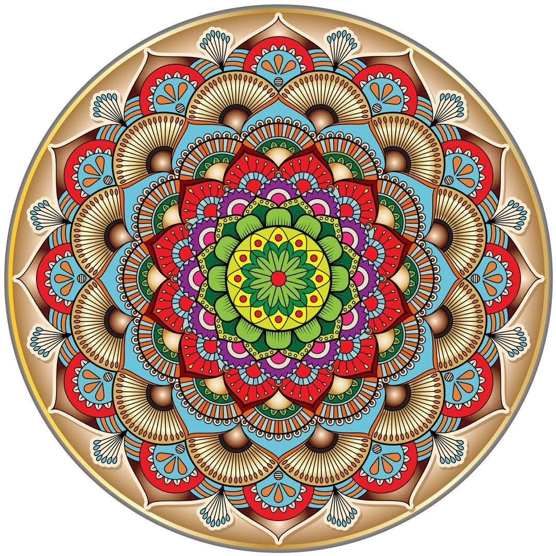 Foto 2 pulgar | Puzle Mandala De 1000 Piezas Para Adultos, Colorido, Con 66,6 Cm De Diámetro. - Venta Internacional.