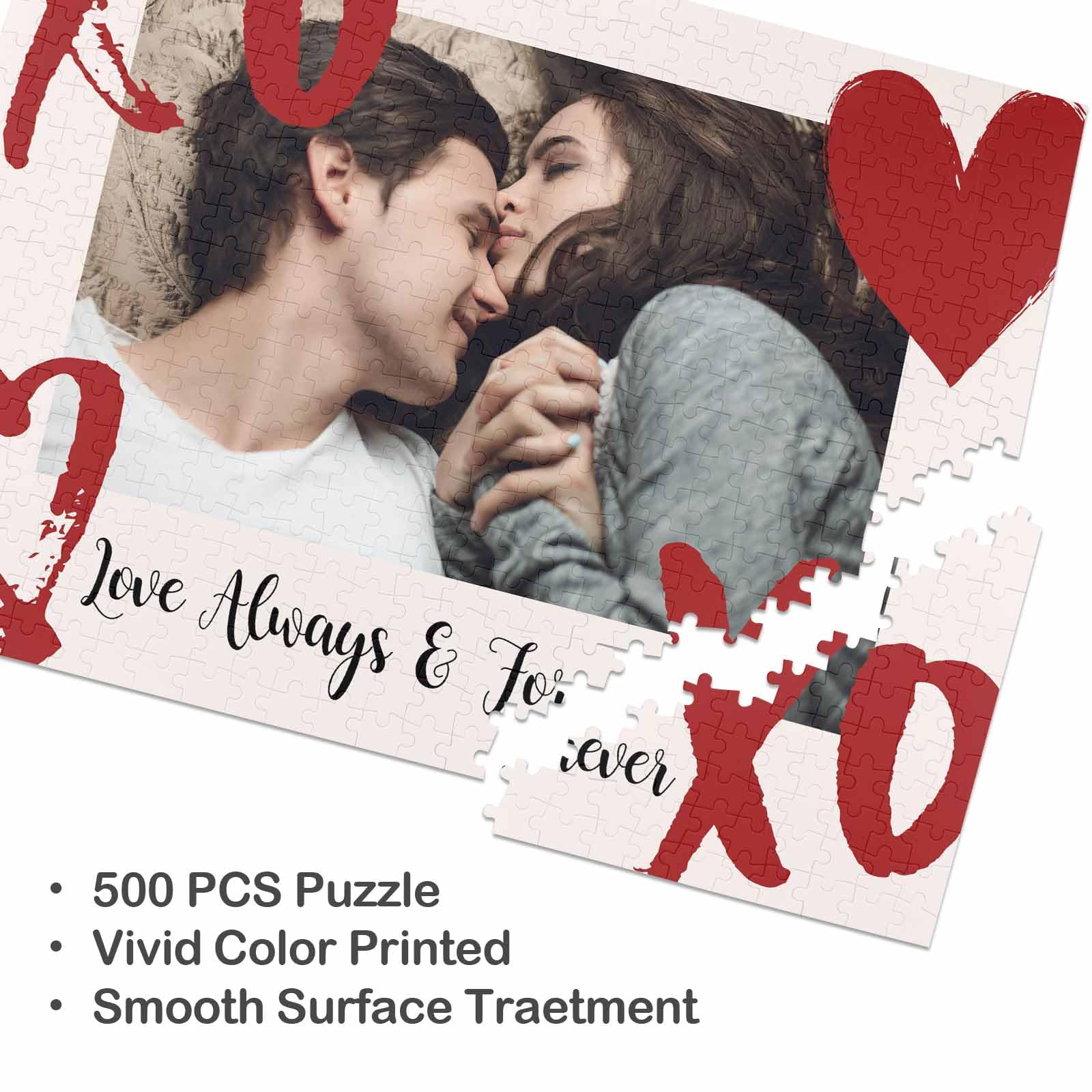 Foto 3 pulgar | Puzles Personalizados Con Imágenes De 300/500/1000 Piezas Para San Valentín - Venta Internacional.