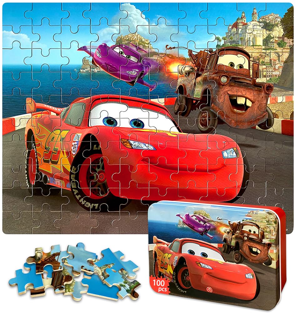 Puzle De Carreras Neilden, 100 Piezas, Para Niños De 4 A 8 Años - Venta Internacional.